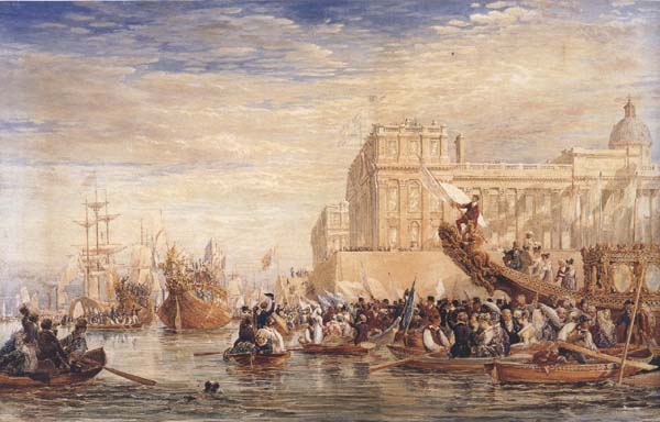 Embarkation of His Majesty George IV from Greenwich (mk47)